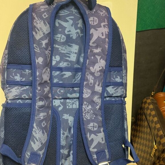Disney World Blue Backpack with Mickey Mouse 50th anniversary large in size - Picture 3 of 6